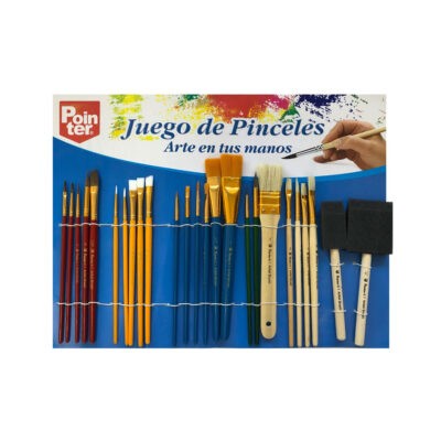 PINCELES EN JUEGO 25 PCS  ARTE EN SUS MANOS