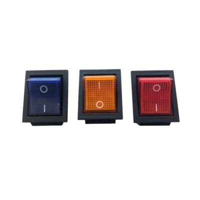 SWITCH CUADRADO LUZ AMARILLA