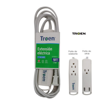 Extensión eléctrica usb Troen