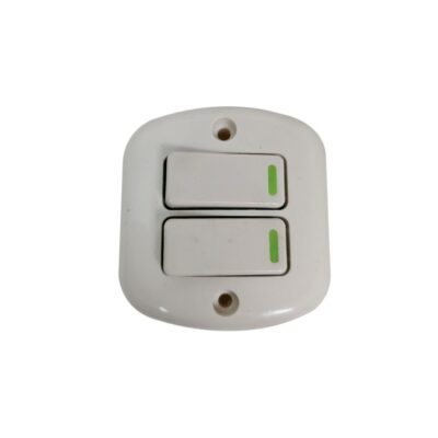 INTERRUPTOR DOBLE SOBREPONER