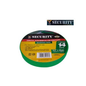 MASKING TAPE AUTOMOTRIZ VERDE  3/4X46YD SECURITY