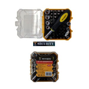 DESARMADOR SOCKETS Y PUNTAS 34 PCS SECURITY