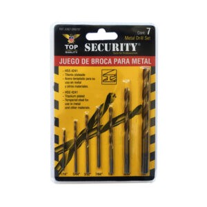 BROCAS P/METAL SECURITY 7 PCS A367-DR0707