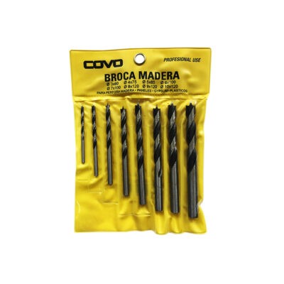 BROCAS JUEGO 8 PCS MADERA  A367-MH8C
