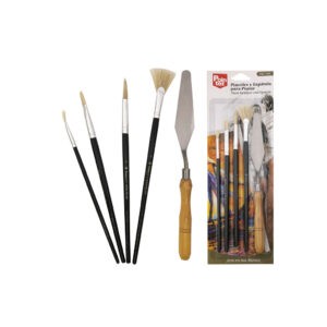 PINCELES P/ARTISTA 5  PCS  C/ESPATULA