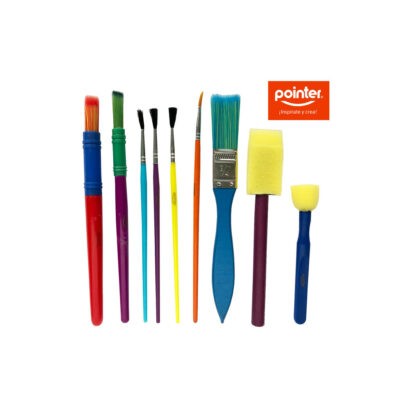 PINCELES Y ESPONJAS 9 PCS POINTER