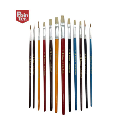 PINCELES EN JUEGO DE 12 PCS POINTER