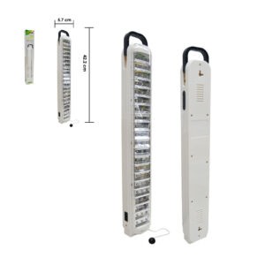 LAMPARA DE EMERGENCIA  60 LED 42X6CM RECARGABLE AC-1192