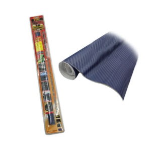 STICKER DECORATIVO 100X60CM AZUL FIBRA CARBONO 3D