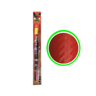 STICKER DECORATIVO ROJO FIBRA CARBONO 100X60CM