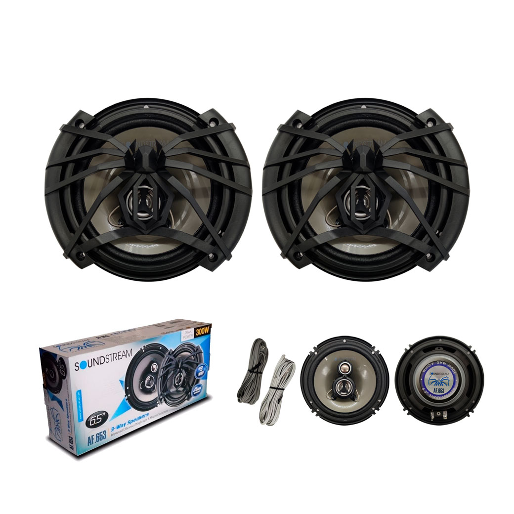 BOCINA PARA CARRO 6.5" 300W 2 VIAS SOUNDSTREAM
