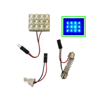 BOMBILLO DE TECHO AZUL 12 LED AG-0053-A 3X2.5CM