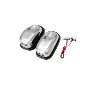 CHORRITOS C/LUZ ROJO CROMADO AG-004-R
