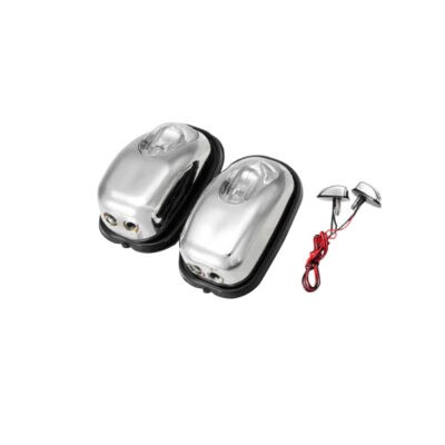 CHORRITOS C/LUZ ROJO CROMADO AG-004-R
