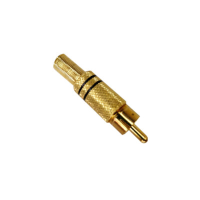 CONECTOR RCA PLUG DELUXE GOLD