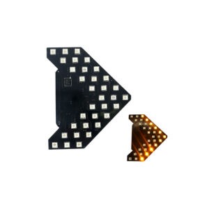 STICKER C/LUZ  FLECHA AG8-062 AMBAR 33 LED 7X5CM
