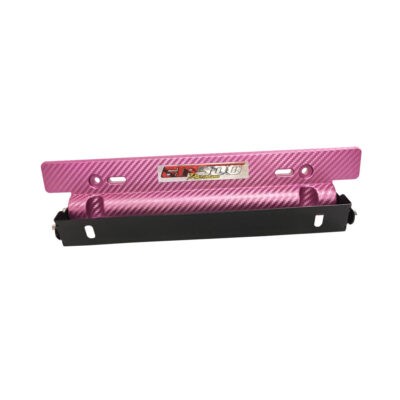 PORTA PLACA  AJUSTABLE ROSADO NOMORE