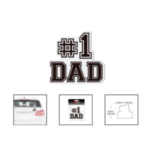 STICKER  NUMERO 1 PAPA  8X6.5CM