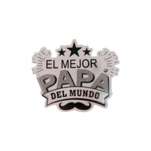 STICKER EL MEJOR PAPA DEL MUNDO 8.5X7CM