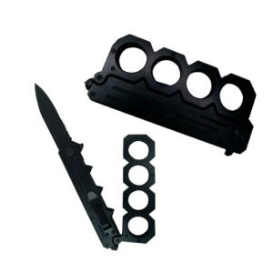 NAVAJA C/MANOPLA 22 CM NEGRA B-008B
