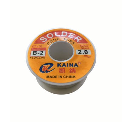 ESTA?O P/SOLDAR 2 MM 85 GRAMOS KAINA 63/37DIAM