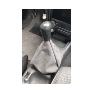 BOTA P/ PALANCA DE CAMBIOS TELA  ALCANTARA GRIS