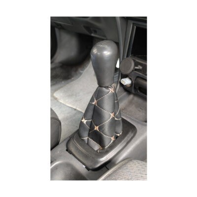 BOTA P/ PALANCA DE CAMBIOS MINI  NEGRO C/BEIGE