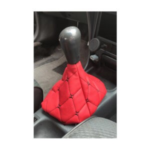 BOTA P/ PALANCA DE CAMBIOS ROJO C/NEGRO