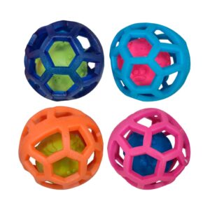 JUGUETE BOLA 3 PLG P/MASCOTA VINILO VARIOS COLORES