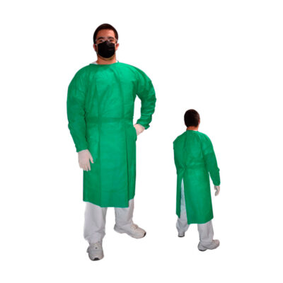 BATA DE  PROTECCION POLIPROPILENO VERDE