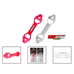 SOSTENEDOR DE BATERIA RACING SILVER ROJO