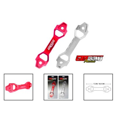 SOSTENEDOR DE BATERIA RACING SILVER ROJO