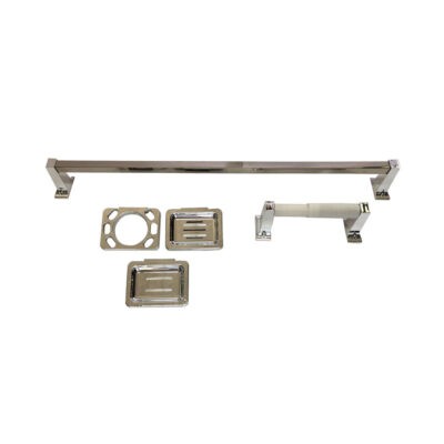 ACCESORIOS P/BA?O ABS 5 PCS CROMADO