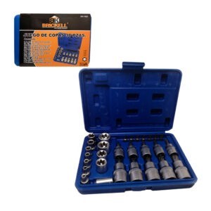 SOCKET P/MECANICO TORX 29 PCS 1/4 3/8 1/2 BRICKELL