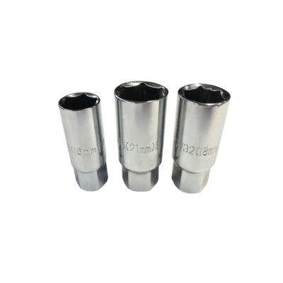 SOCKETS P/CANDELA 3 PCS 3/8 PLG 16 18 21MM