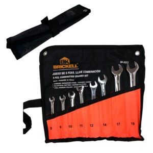 LLAVES DE COLA Y CORONA 8 PCS 8-19MM C/ESTUCHE TELA