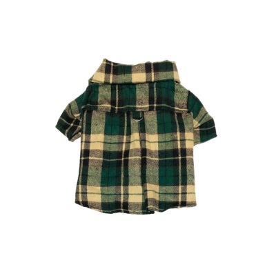 CAMISA CUADROS VERDE/NARANJA S,M,L