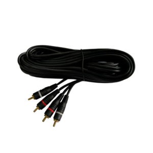 CABLE P/AUDIO 25 PIES RCA CG128BK GOLD