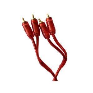 CABLE P/AUDIO 3 PIES 2 RCA/2 RCA GOLD CLEAR