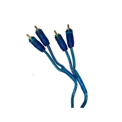 CABLE P/AUDIO 6 PIES 2 RCA/2 RCA GOLD CLEAR