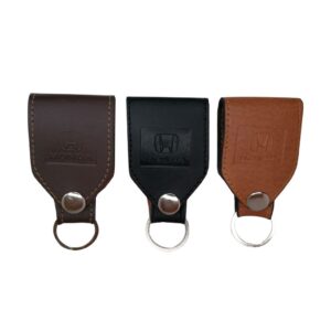 LLAVERO AL CINCHO CUERO HONDA BEIGE CAFE NEGRO