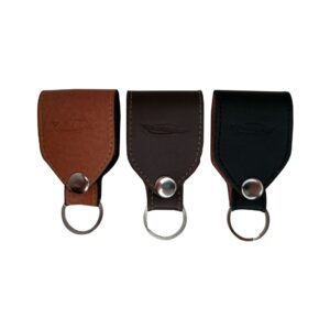 LLAVERO AL CINCHO CUERO ITALIKA BEIGE CAFE NEGRO