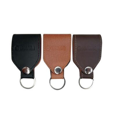 LLAVERO AL CINCHO CUERO YAMAHA BEIGE CAFE NEGRO