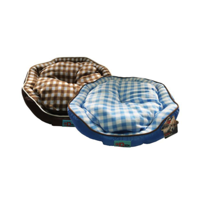 CAMA P/MASCOTA MEDIANA 57CM CAFE/AZUL