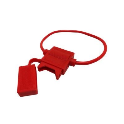 PORTA FUSIBLE DE U?A PLASTICO ROJO CR-033