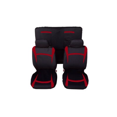 FUNDAS P/ASIENTO 6 PCS ROJO CR-183R CRAZY