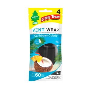 DESODORANTE VENT WRAP 4 PCS CARIBBEAN COLADA