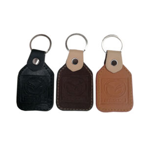 LLAVERO CHICO CUERO MAZDA BEIGE/NEGRO/CAFE