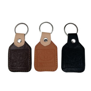 LLAVERO CHICO CUERO TOYOTA BEIGE/NEGRO/CAFE