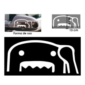 CALCOMANIA P/RETROVISOR DOMO BLANCO DERECHO
